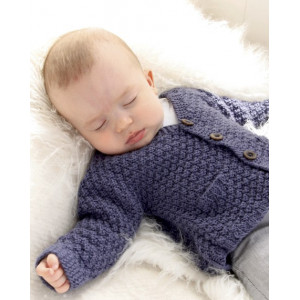 Checco's Dream by DROPS Design - Strickmuster mit Kit Baby-Jacke mit O - 1/3 mdr von Drops - Garnstudio