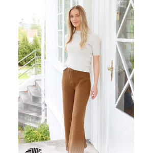 Comfy Caramel Trousers by DROPS Design - Hosen Strickmuster Größe S - - Large von Drops - Garnstudio