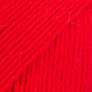 Drops Flora Garn Unicolor 33 Helles Rot von Drops - Garnstudio