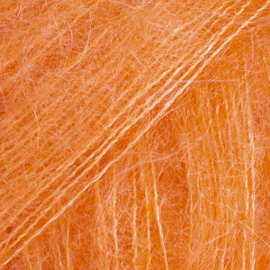 Drops Kid-Silk Garn Unicolor 49 Elektrisches Orange von Drops - Garnstudio