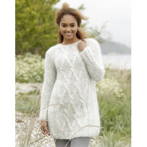 Diamond Bliss by DROPS Design - Strickmuster mit Kit Pullover mit Zopf - Large von Drops - Garnstudio