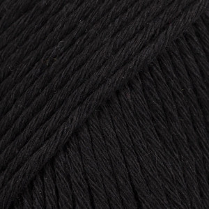 Drops Cotton Light Garn Unicolor 20 Schwarz von Drops - Garnstudio