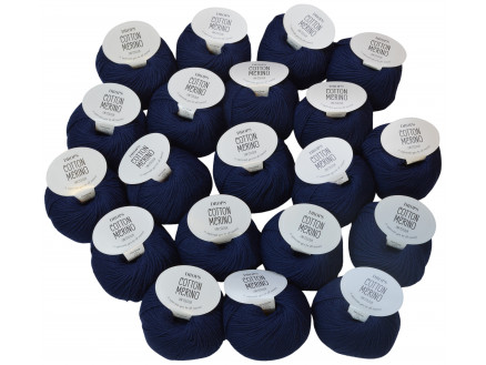 Drops Cotton Merino 20 Knäuel Farbpackung Unicolor 08 Marineblau Drops Cotton Merino 20 Knäuel Farbpackung Unicolor 08 Marineblau von Drops - Garnstudio