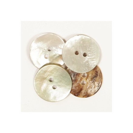 Drops Perlmuttknopf mit Loch 20mm 522 - 100 Stk Drops Perlmuttknopf mit Loch 20mm 522 - 100 Stk von Drops - Garnstudio