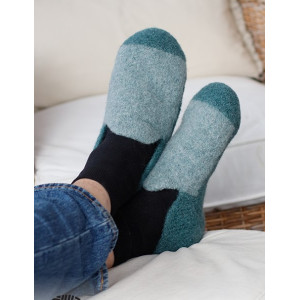 Good Morning Slippers by DROPS Design - Pantoffeln Strickmuster Größe - 38/40 von Drops - Garnstudio