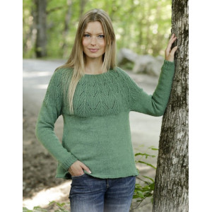 Green Echo by DROPS Design - Bluse Strickmuster Gr. S - XXXL - Large von Drops - Garnstudio