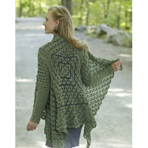 Green Envy by DROPS Design - Jacke Häkelmuster Gr. S - XXXL - Small von Drops - Garnstudio