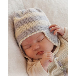 Heartthrob Hat by DROPS Design - Häkelmuster mit Kit Baby-Mütze Größen - 1/3 mdr von Drops - Garnstudio