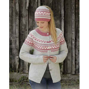 Hint of Heather by DROPS Design - Jacke Strickmuster Gr. S - XXXL - Large von Drops - Garnstudio