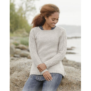 Irish Plaits by DROPS Design - Strickmuster mit Kit Pullover mit Zopfm - Large von Drops - Garnstudio