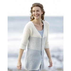 Irish Sea Cardigan by DROPS Design - Strickmuster mit Kit Jacke mit St - Large von Drops - Garnstudio