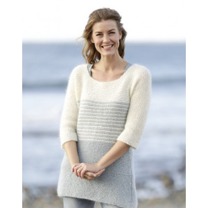 Irish Sea by DROPS Design - Strickmuster mit Kit Pullover mit Streifen - Large von Drops - Garnstudio