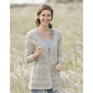 Late Spring by DROPS Design - Strickmuster mit Kit Jacke mit Spitzenmu - Large von Drops - Garnstudio