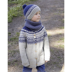 Little Adventure Jacket by DROPS Design - Strickmuster mit Kit Jacke m - 11/12 år von Drops - Garnstudio