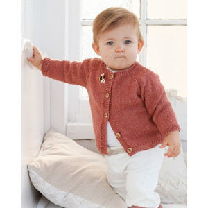 Little Bee Cardigan by DROPS Design - Baby Jacke Strickmuster Größe 0/ - 0/1 mdr von Drops - Garnstudio