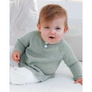 Little Pea by DROPS Design - Baby Bluse Strickmuster Größe 0/1 Monat - - 0/1 mdr von Drops - Garnstudio