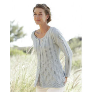 Mercy by DROPS Design - Strickmuster mit Kit taillierte Strickjacke Bl - Large von Drops - Garnstudio