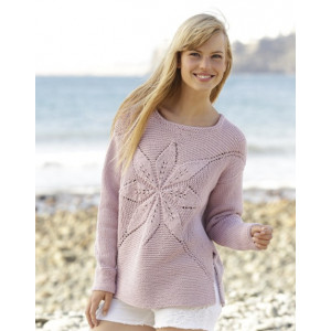 Morning Star by DROPS Design - Strickmuster mit Kit Pullover mit Blätt - Large von Drops - Garnstudio