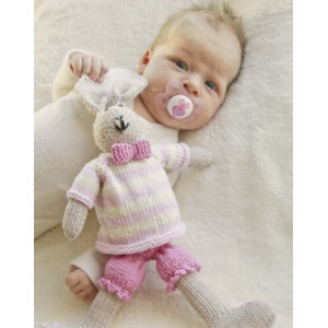 Mrs. Bunny by DROPS Design - Strickmuster mit Kit Baby Spielzeug - 30 cm von Drops - Garnstudio