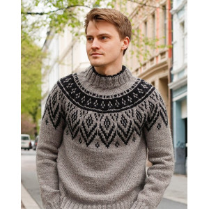 Nordic Nights by DROPS Design - Blusenstrickmuster Größe S-XXXL - Large von Drops - Garnstudio