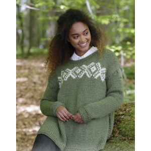 Nordkapp by DROPS Design - Strickmuster mit Kit Pullover mit mehrfarbi - Small von Drops - Garnstudio