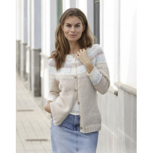 Nougat Cardigan by DROPS Design - Strickmuster mit Kit Cardigan Größen - Medium von Drops - Garnstudio