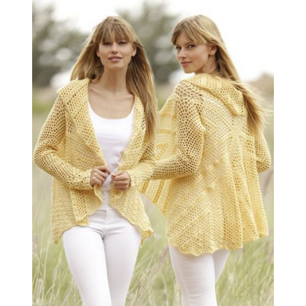 Oasis by DROPS Design - Häkelvorlage mit Kit Rundstrickjacke mit Spitzenmuster Größen S-XXXL Oasis by DROPS Design - Häkelvorlage mit Kit Rundstrickjacke mit Spitzenmuster Größen S-XXXL von Drops - Garnstudio