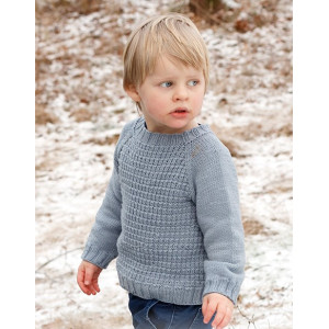 Open Breeze by DROPS Design - Bluse Strickmuster Größe 2-12 Jahre - 7/8 år von Drops - Garnstudio