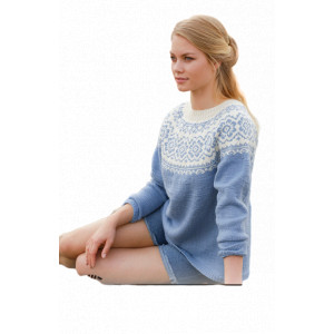 Periwinkle by DROPS Design - Strickmuster mit Kit Sweater Größen S - X - Large von Drops - Garnstudio