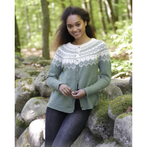 Perles du Nord Jacke by DROPS Design - Strickmuster mit Kit Jacke mit - X-Large von Drops - Garnstudio