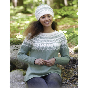 Perles du Nord by DROPS Design - Strickmuster mit Kit Pullover und Müt - Large von Drops - Garnstudio