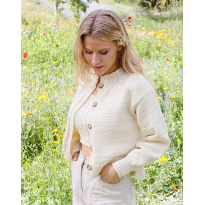 Prairie Rose Cardigan by DROPS Design - Strickmuster für Strickjacken - XX-Large von Drops - Garnstudio