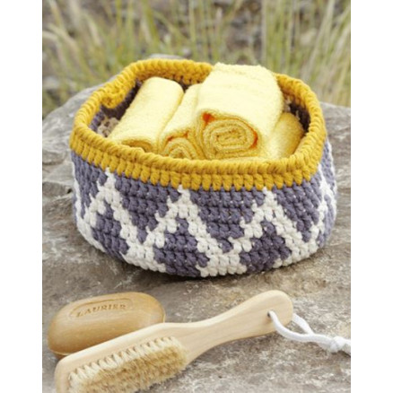 Quito by DROPS Design - Häkelmuster mit Kit Körbchen 20x10cm Quito by DROPS Design - Häkelmuster mit Kit Körbchen 20x10cm von Drops - Garnstudio