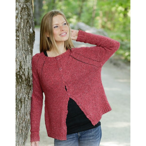 Raspberry DeHell by DROPS Design - Strickmuster mit Kit Jacke Größen S - Medium von Drops - Garnstudio