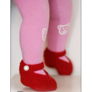 Rosy Toes by DROPS Design - Häkelmuster mit Kit Baby- und Kinder-Slipp - 12/18 mdr von Drops - Garnstudio