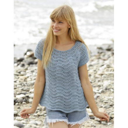 Shore Line by DROPS Design - Strickmuster mit Kit Top mit Wellenmuster Größen S - XXXL Shore Line by DROPS Design - Strickmuster mit Kit Top mit Wellenmuster Größen S - XXXL von Drops - Garnstudio