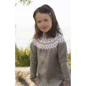 Silje Pullover by DROPS Design - Strickmuster mit Kit Pullover mit run - 9/10 år von Drops - Garnstudio