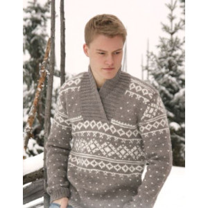 Simon by DROPS Design - Strickmuster mit Kit Pullover Größen XS/S - XX - Large/X-Large von Drops - Garnstudio