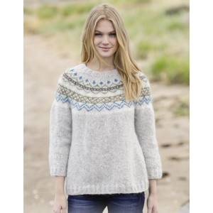 Sjona by DROPS Design - Bluse mit nordischem Muster Strickanleitung Gr - XX-Large von Drops - Garnstudio