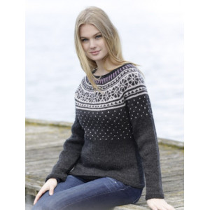 Starry Night Pullover by DROPS Design - Strickmuster mit Kit Pullover - Large von Drops - Garnstudio