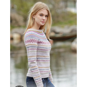 Sweet As Candy by DROPS Design - Strickmuster mit Kit Pullover nordisc - Large von Drops - Garnstudio