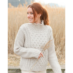 Sweet Honeycomb Jumper by DROPS Design - Blusenstrickmuster Größe S - - XX-Large von Drops - Garnstudio