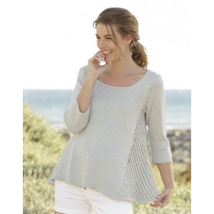 Venezia by DROPS Design - Strickmuster mit Kit A-Linie Pullover mit Sp - Small von Drops - Garnstudio