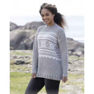 Vintermys by DROPS Design - Strickmuster mit Kit Pullover mit mehrfarb - XXX-Large von Drops - Garnstudio