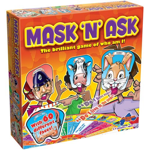 Drumond Park Mask 'N' Ask Brettspiel, Familien-Brettspiele für Kinder, Ratespiel und Vorschul-Lernspielzeug, Kinder-Brettspiel, geeignet für Kinder ab 6 7 8 9 Jahren von Drumond Park