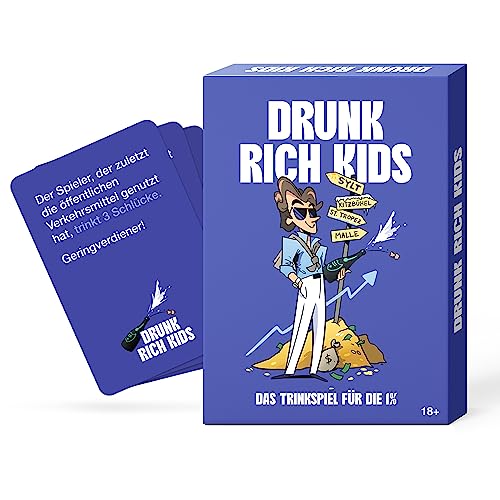 Drunk Rich Kids: Das Premium Trinkspiel für BWL-Studenten – Perfekt für Luxus Partys & Elite Geschenke, ab 18 | Geburtstag | Hochzeit | Partyspiel | Hedgefonds Highperformer von Drunk Rich Kids