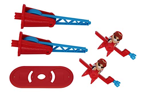 Drunken Louie Doppeldecker für Looping Louie Spielarm mit 2 Flugzeugen Tuning Edition 2020 (Adapterplatte + 2X Flieger, Rot) von Drunken Louie