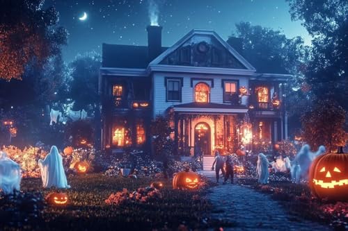 1000 Teile Puzzle geeignet für Erwachsene Halloween Hütte - Halloween Ambiente Puzzle für Familienaktivitäten und Heimdekoration Herausfordernde Puzzle-Erfahrung von Dsawqezh