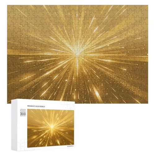 500 Teile Puzzle Goldenes Glitzer-Bilderpuzzle Benutzerdefinierte Puzzles aus Fotos mit atemberaubenden Kunstwerken - Für dauerhaften Spaß und Anzeige - Herausfordernde Gehirnübung, Für von Dsawqezh