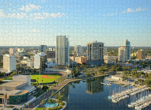 500-teiliges Puzzle für Erwachsene, Florida-Puzzles für Jugendliche und Kinder, um ihr Gehirn zu trainieren, Holzpuzzle von Dsawqezh